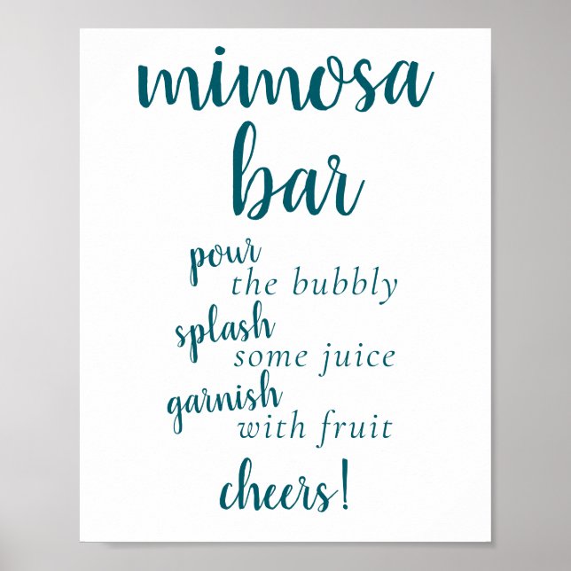 Simple Momosa Pub | Ta bort Grönt av händelselogg Poster (Framsidan)
