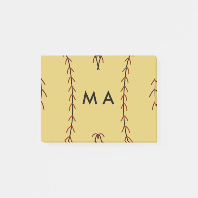 Simple monogram add your name letter man minimal t post-it block (Framsida)