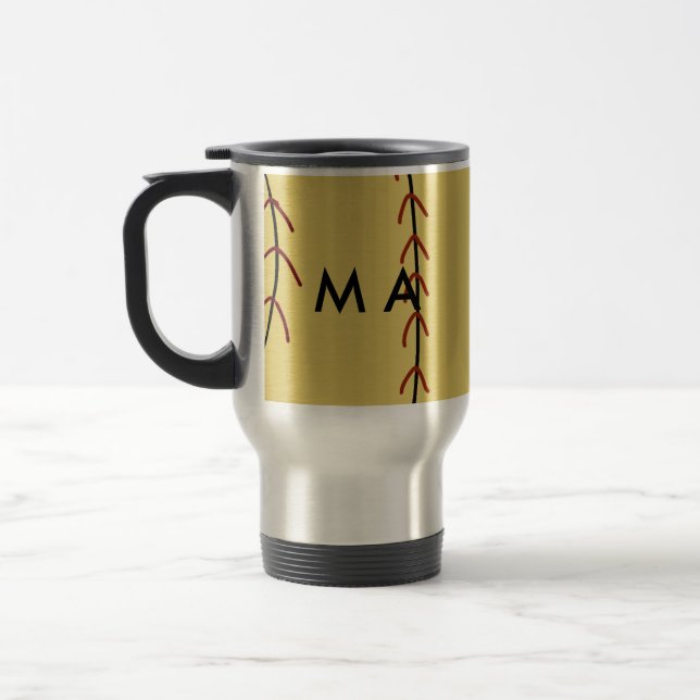 Simple monogram add your name letter man minimal t resemugg (Vänster)