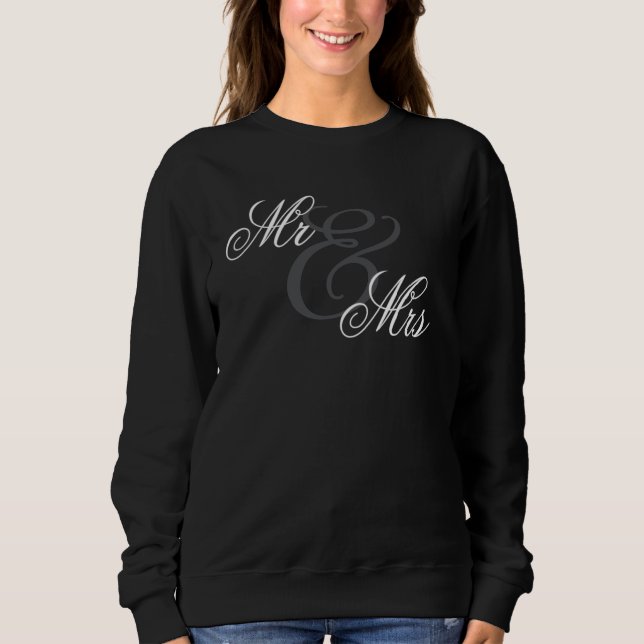 Simple Mr. och Bröllop Honeymoon T-Shirt (Framsida)