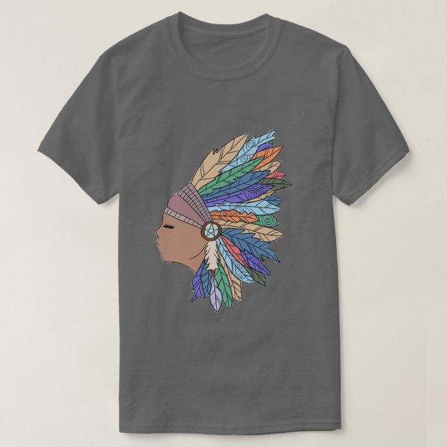 Simple Native American Art T Shirt (Design framsida)