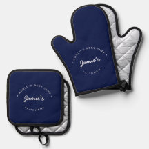 Simple Navy Blue World’s Best Chef Personalized 