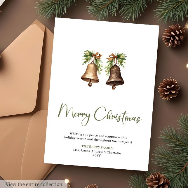 Simple Neutral Editable Holiday Christmas Greeting Julkort (Simple Neutral Editable Holiday Christmas Greeting Card

)