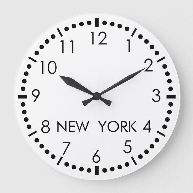 Simple New York Newsroom Stor Klocka (Framsida)