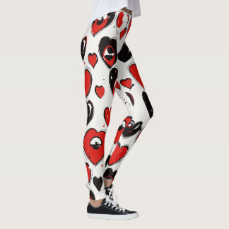 "Simple Ögon Emoji Mönster on Hard" Leggings