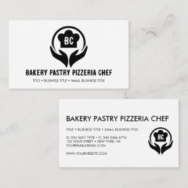 Simple Pastry Chef Bakery Pizzeria Cook Visitkort
