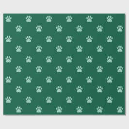 Simple Paw Print Pattern Wrapping Paper Presentpapper