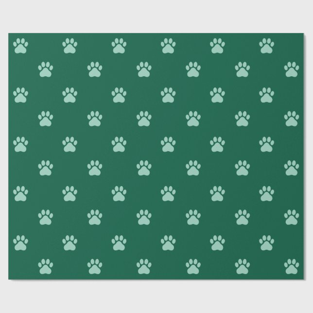 Simple Paw Print Pattern Wrapping Paper Presentpapper (Platt)