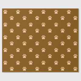 Simple Paw Print Pattern Wrapping Paper Presentpapper