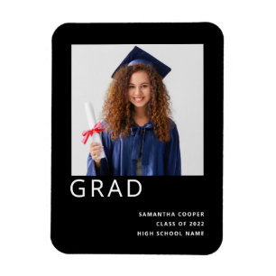 Simple Photo 2022 Studenten Black Notice Magnet