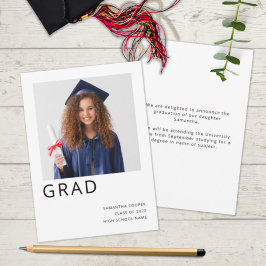 Simple Photo 2022 Studenten White Meddelande