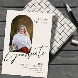 Simple Photo Black och Ivory Meddelande