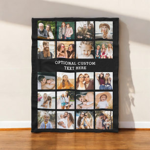 Simple Photo Collage 20 Bild Personlig Fleecefilt