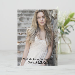 Simple Photo Collage Grad Namn Studenten Meddelande