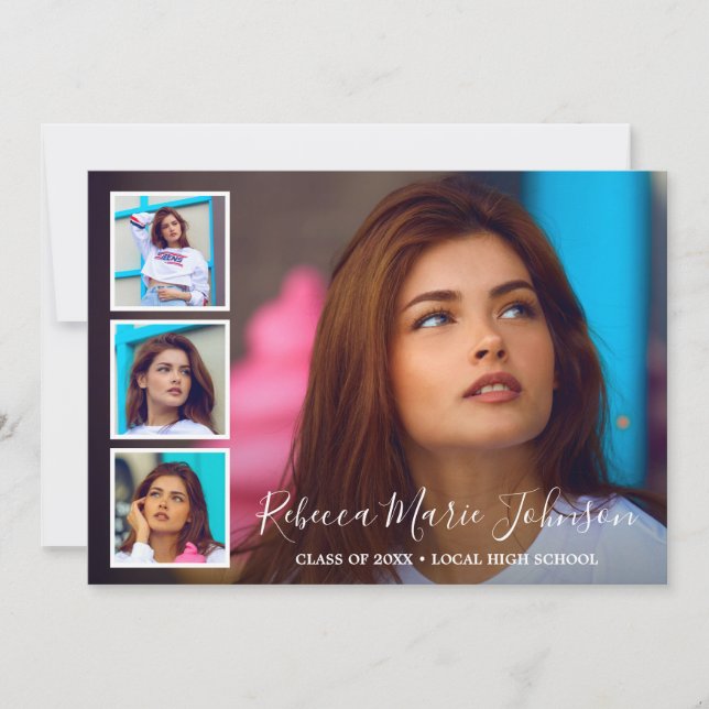Simple Photo Collage Modern Studenten Meddelande (Framsida)