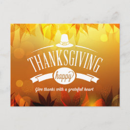 Simple Photo Happy thanksgiving Hälsning Vykort