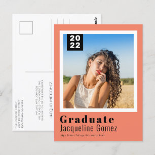 Simple Photo Studenten 2022 annons Salmon Vykort