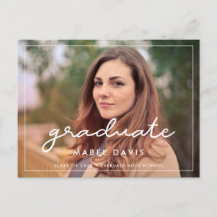 Simple Photo studenten Vykort