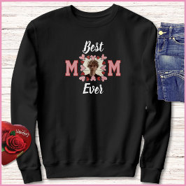 Simple Pink & Red Hearts 1 Photo Best Mom Ever T Shirt