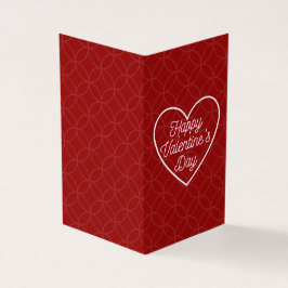 Simple Platonic Valentine Notecard 25 pk Kort