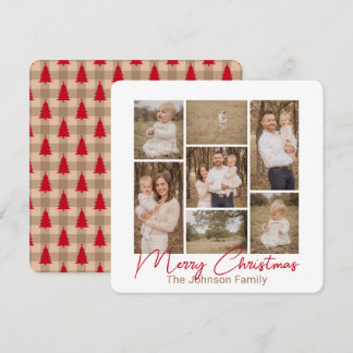 Simple Pleasures Country Red Photo Christmas Card Julkort
