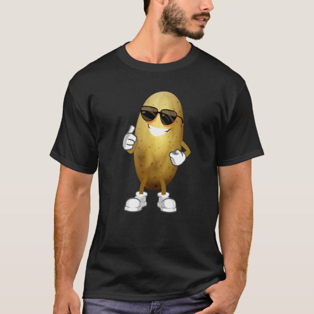 Simple Potato Costume Vegetable Potato   Gardener T Shirt (Framsida)