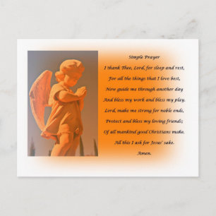Simple Prayer Vykort