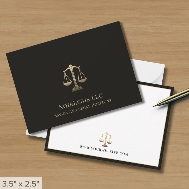 Simple Professionell Attorney Law Anteckningskort (Skapare uppladdad)