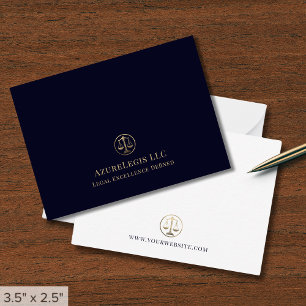 Simple Professionell Lawyer Anteckningskort
