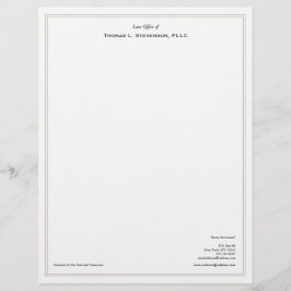 Simple Professionell Lawyer Brevhuvud