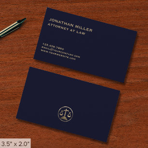 Simple Professionell Lawyer Visitkort