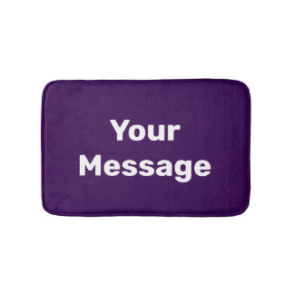 Simple Purple and White Your Message Text Template Badrumsmatta