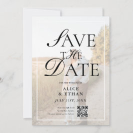 Simple QR Code Photo Wedding Spara Datumet