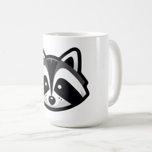 Simple Raccoon Design Kaffemugg