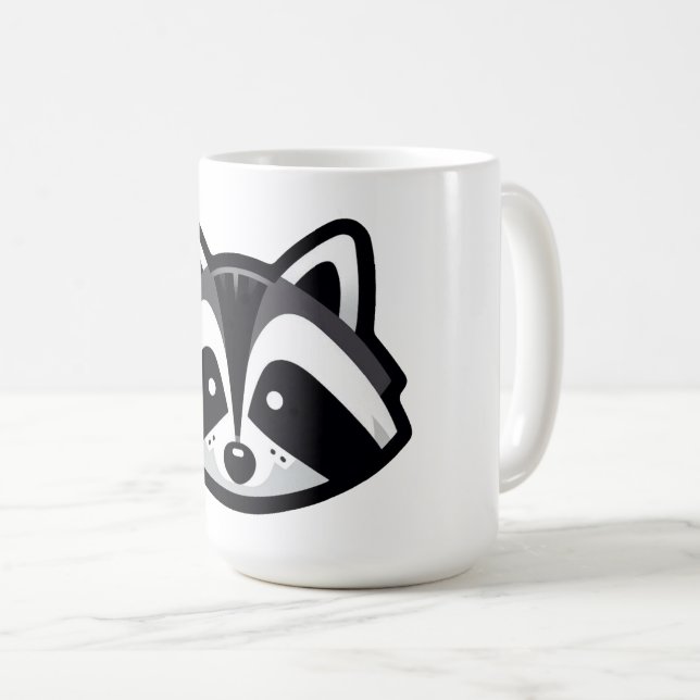 Simple Raccoon Design Kaffemugg (Framsida höger)