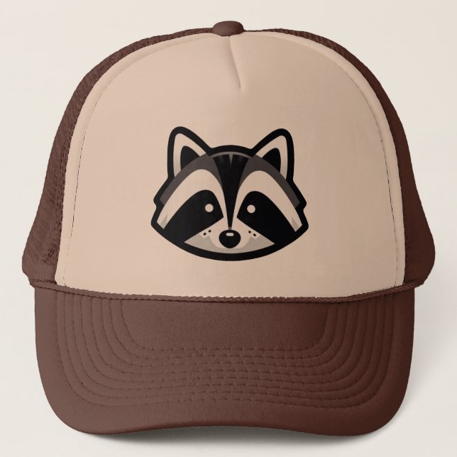Simple Raccoon Design Keps (Framsida)