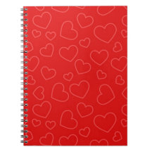 Simple Red Heart Mönster