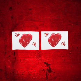 Simple Red Hearts på vita hjärtans dag |