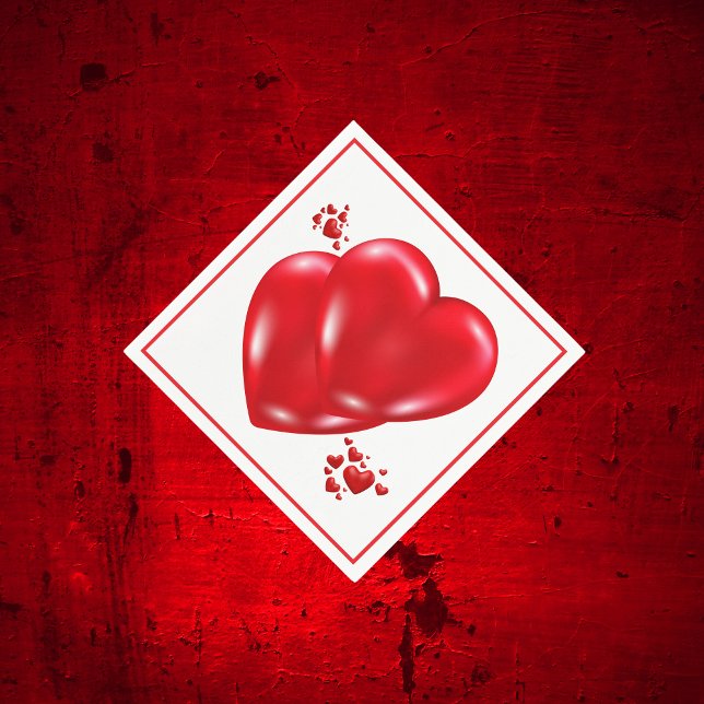 Simple Red Hearts på vita hjärtans dag | Pappersservett (Skapare uppladdad)