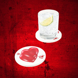 Simple Red Hearts på vita hjärtans dag | Underlägg