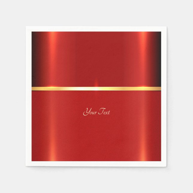 Simple Red Napkins Pappersservett (Framsidan)