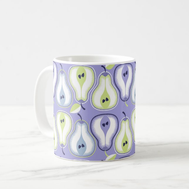 Simple retro pears kaffemugg (Framsida vänster)