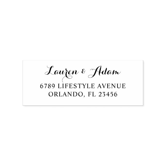 Simple Return Address  Stämpel (Tryck)