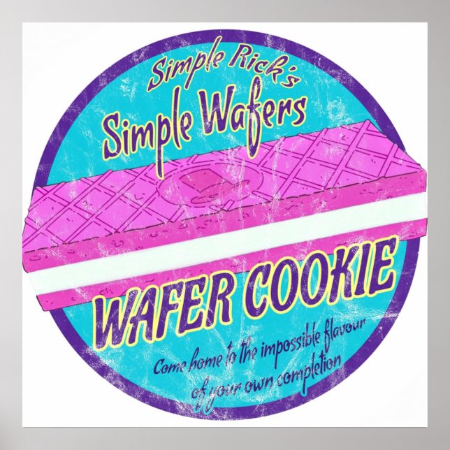 Simple Rick Wafer Cookie Poster (Framsidan)
