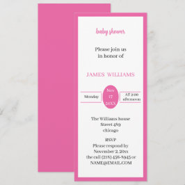 Simple Ro Personlig Baby Shower Inbjudningar