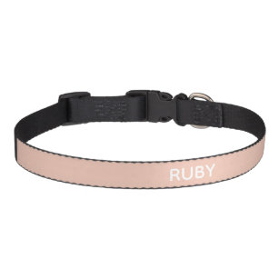 Simple rosa Custom Name hund collar Halsband Husdjur