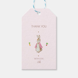 Simple Rosa Peter the Rabbit Presentetikett