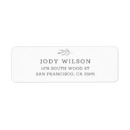 Simple Rustic Return Address Labels Returadress Etikett