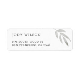 Simple Rustic Return Address Labels Returadress Etikett