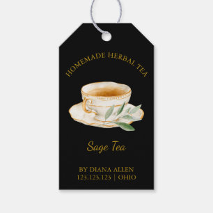 Simple Sage Tea hängMärkre Presentetikett